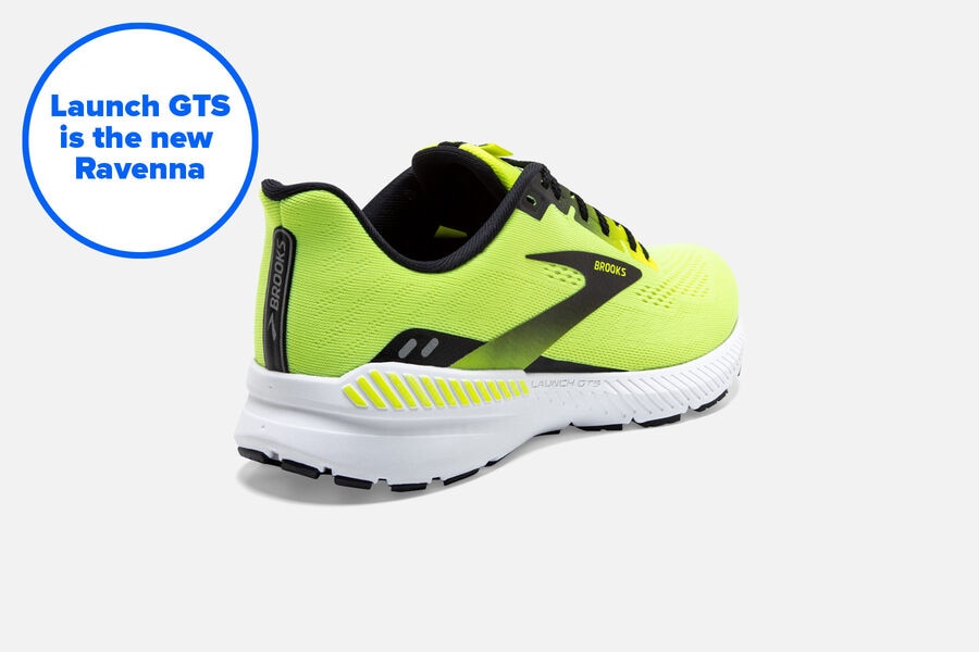 Brooks Launch Gts 8 Road Löparskor Herr - Gröna/Svarta - 8235-UWLHI